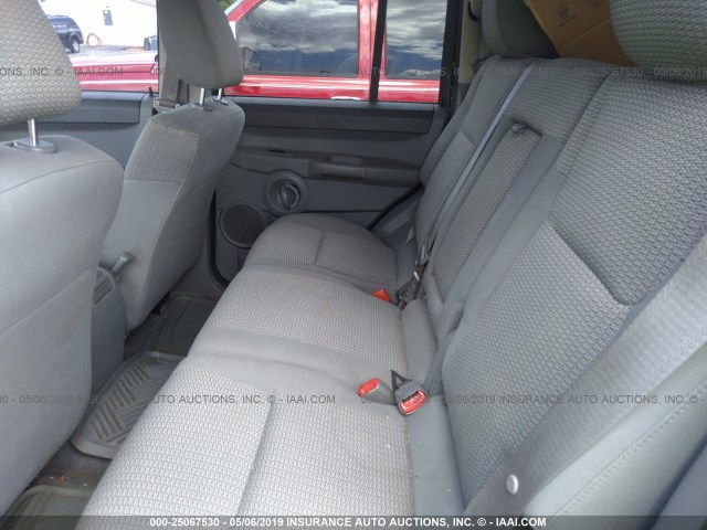 1J8HH48K96C353071 - 2006 JEEP COMMANDER BLACK photo 8