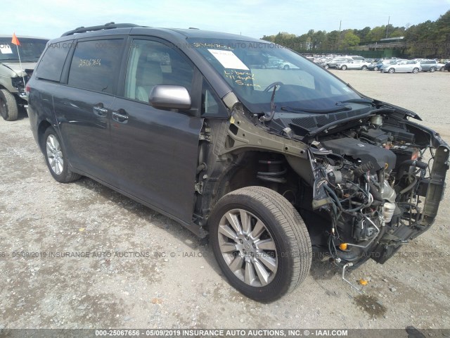 5TDDK3DC9BS025836 - 2011 TOYOTA SIENNA XLE/LIMITED BROWN photo 1