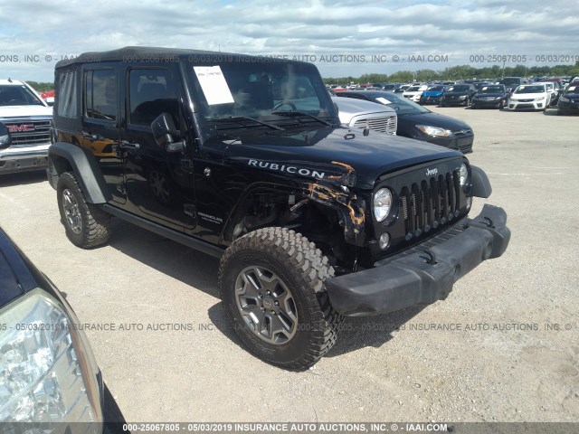 1C4BJWFG8FL661800 - 2015 JEEP WRANGLER UNLIMITE RUBICON BLACK photo 1