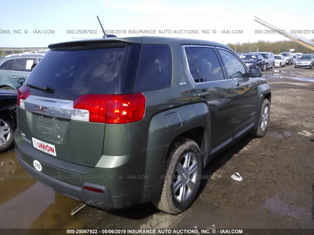 2GKALMEK7F6162595 - 2015 GMC TERRAIN SLE GREEN photo 4