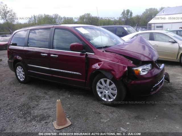 2C4RC1BG3GR305605 - 2016 CHRYSLER TOWN & COUNTRY TOURING RED photo 1