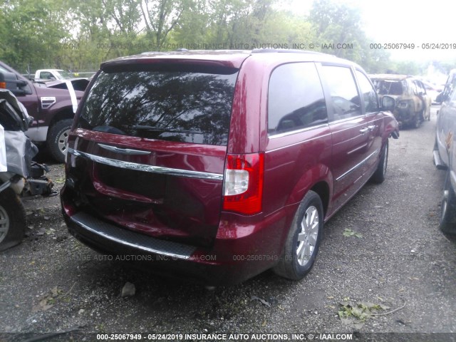 2C4RC1BG3GR305605 - 2016 CHRYSLER TOWN & COUNTRY TOURING RED photo 4