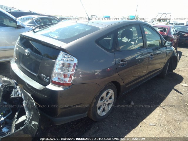 JTDKB20U273243612 - 2007 TOYOTA PRIUS GRAY photo 4