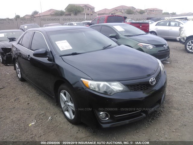 4T1BF1FK8CU033682 - 2012 TOYOTA CAMRY SE/LE/XLE BLACK photo 1