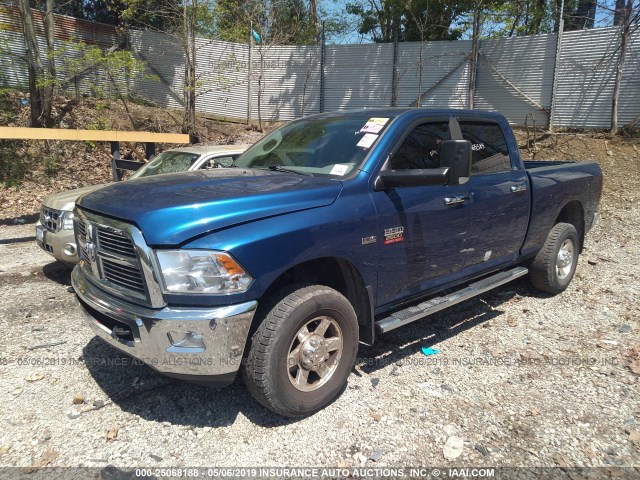 3D7TT2CT2BG608063 - 2011 DODGE RAM 2500 BLUE photo 2