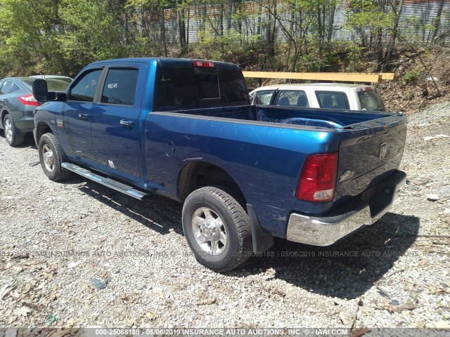 3D7TT2CT2BG608063 - 2011 DODGE RAM 2500 BLUE photo 3