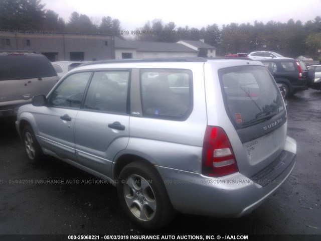 JF1SG65694H748747 - 2004 SUBARU FORESTER 2.5XS SILVER photo 3
