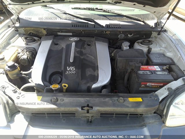 KM8SC73E35U019668 - 2005 HYUNDAI SANTA FE GLS/LX 银色 照片 10