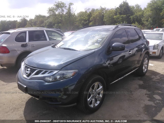 JN8AZ1MW3EW523150 - 2014 NISSAN Murano S/SL/SV/LE BLUE photo 2