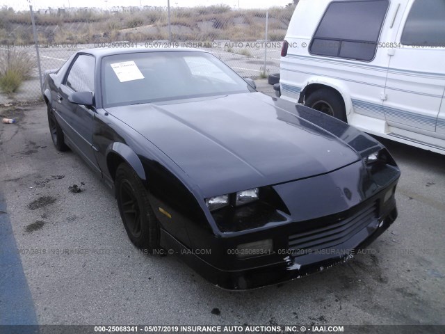 1G1FP23T3LL102752 - 1990 CHEVROLET CAMARO RS BLACK photo 1