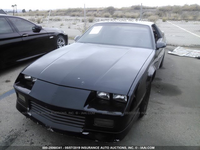 1G1FP23T3LL102752 - 1990 CHEVROLET CAMARO RS BLACK photo 2