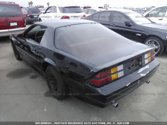 1G1FP23T3LL102752 - 1990 CHEVROLET CAMARO RS BLACK photo 3