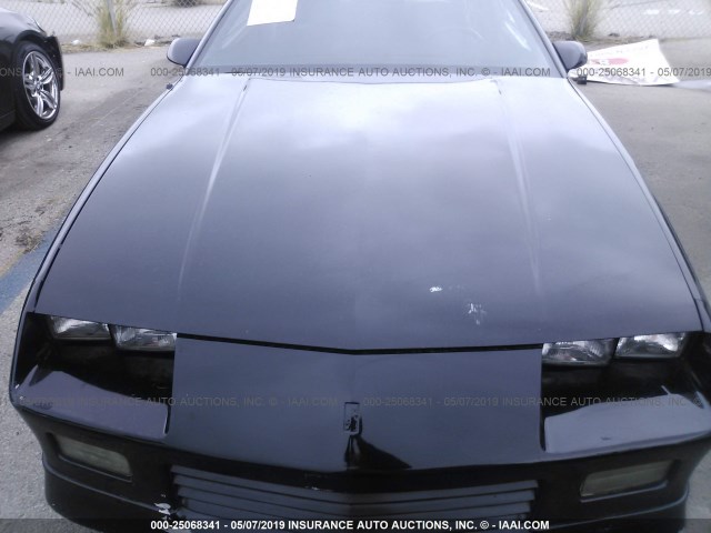 1G1FP23T3LL102752 - 1990 CHEVROLET CAMARO RS BLACK photo 6