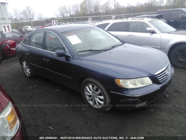 KMHFC46F26A058369 - 2006 HYUNDAI AZERA SE/LIMITED BLUE photo 1