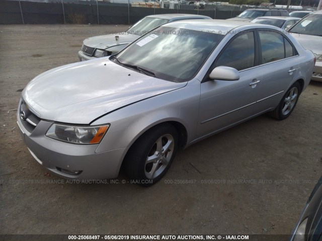 5NPEU46C18H305931 - 2008 HYUNDAI SONATA SE/LIMITED SILVER photo 2