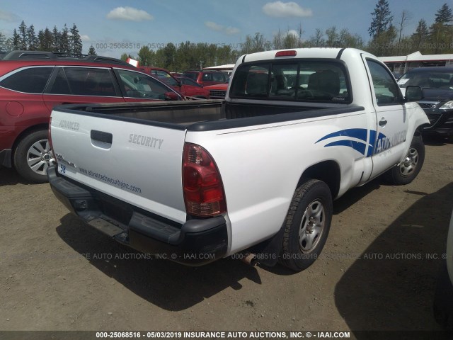 5TFNX4CN4DX029191 - 2013 TOYOTA TACOMA WHITE photo 4