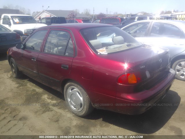 2T1BR12E8YC265022 - 2000 TOYOTA COROLLA VE/CE/LE RED photo 3