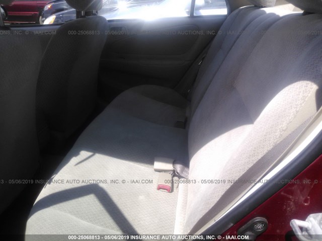 2T1BR12E8YC265022 - 2000 TOYOTA COROLLA VE/CE/LE RED photo 8