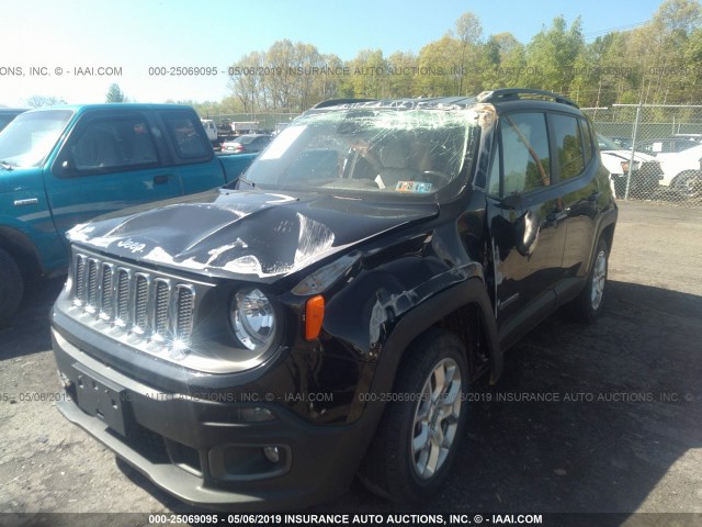 ZACCJBBT7FPB50123 - 2015 JEEP RENEGADE LATITUDE BLACK photo 2