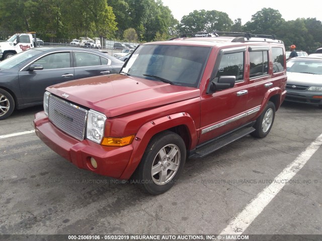 1J8HH58N06C283461 - 2006 JEEP COMMANDER LIMITED RED photo 2