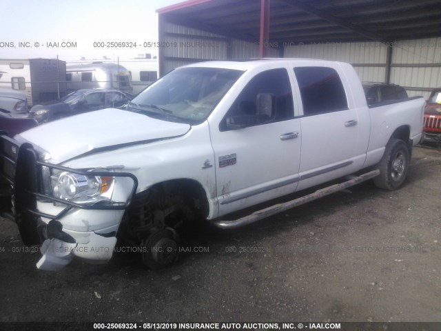 3D7KS29A98G128227 - 2008 DODGE RAM 2500 WHITE photo 2