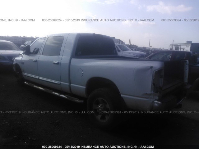 3D7KS29A98G128227 - 2008 DODGE RAM 2500 WHITE photo 3