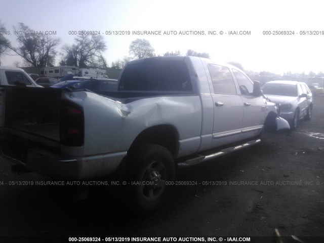 3D7KS29A98G128227 - 2008 DODGE RAM 2500 WHITE photo 4