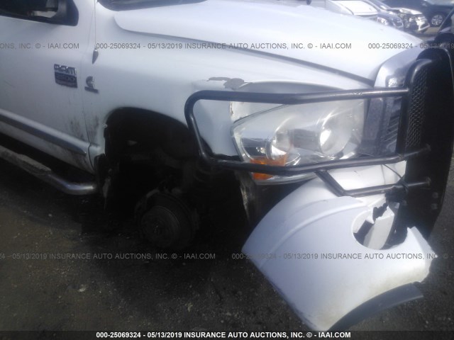 3D7KS29A98G128227 - 2008 DODGE RAM 2500 WHITE photo 6