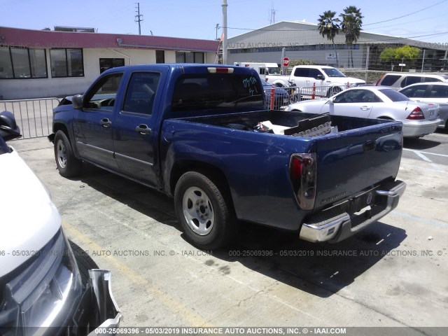 1GCCS136X68221774 - 2006 CHEVROLET COLORADO BLUE photo 3