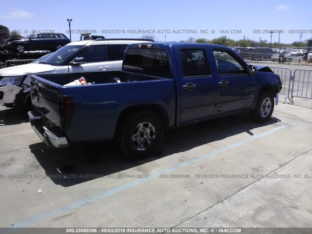 1GCCS136X68221774 - 2006 CHEVROLET COLORADO BLUE photo 4