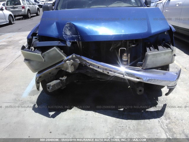 1GCCS136X68221774 - 2006 CHEVROLET COLORADO BLUE photo 6