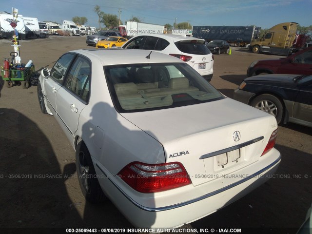 JH4KA96633C000338 - 2003 ACURA 3.5RL WHITE photo 3