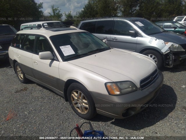 4S3BH686226618904 - 2002 SUBARU LEGACY OUTBACK LIMITED WHITE photo 1