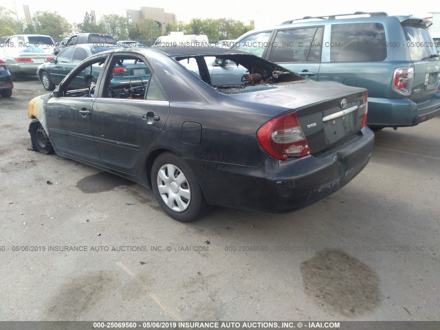 4T1BE32K63U206278 - 2003 TOYOTA CAMRY LE/XLE/SE BLACK photo 3