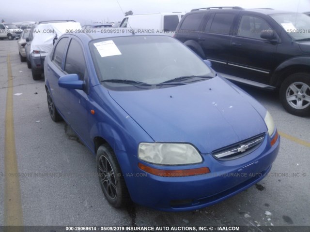 KL1TJ52674B251950 - 2004 CHEVROLET AVEO LS BLUE photo 1