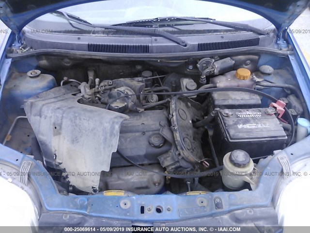 KL1TJ52674B251950 - 2004 CHEVROLET AVEO LS BLUE photo 10