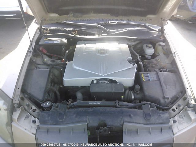 1G6DP567050177656 - 2005 CADILLAC CTS HI FEATURE V6 GOLD photo 10