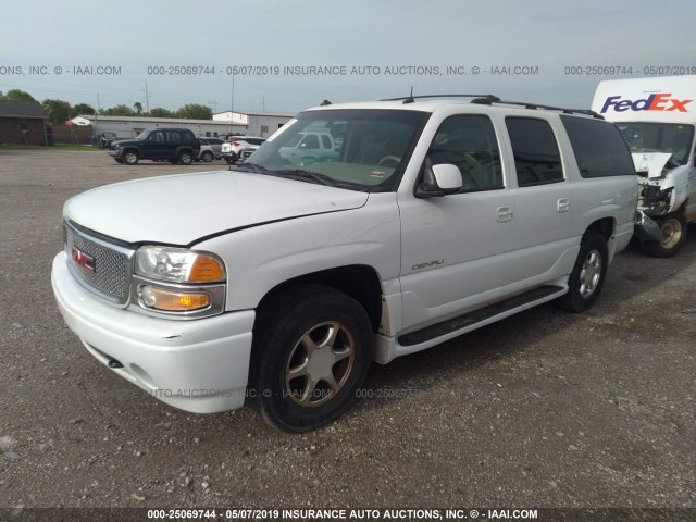 1GKFK66U13J267958 - 2003 GMC YUKON XL DENALI WHITE photo 2