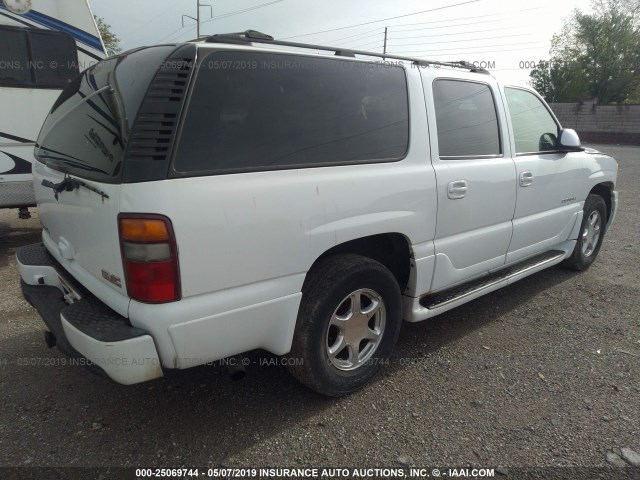 1GKFK66U13J267958 - 2003 GMC YUKON XL DENALI WHITE photo 4