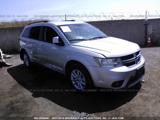 3C4PDDBG2ET112961 - 2014 DODGE JOURNEY SXT SILVER photo 1