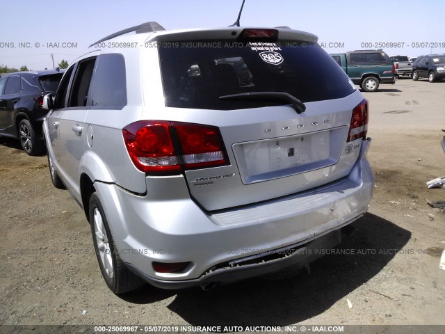 3C4PDDBG2ET112961 - 2014 DODGE JOURNEY SXT SILVER photo 3