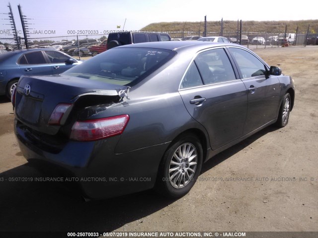 4T4BE46K58R029834 - 2008 TOYOTA CAMRY CE/LE/XLE/SE GRAY photo 4