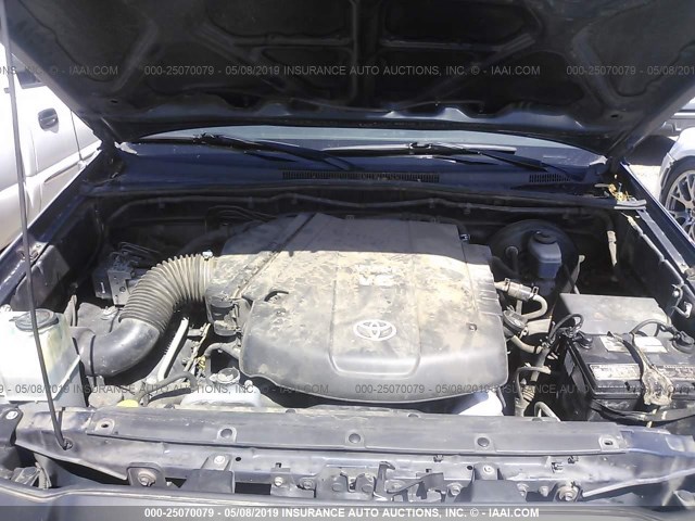 3TMJU62N08M061538 - 2008 TOYOTA TACOMA DOUBLE CAB PRERUNNER BLUE photo 10