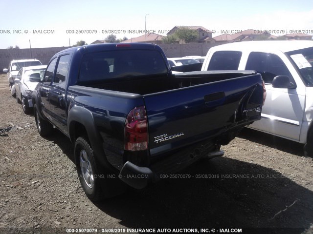 3TMJU62N08M061538 - 2008 TOYOTA TACOMA DOUBLE CAB PRERUNNER BLUE photo 3
