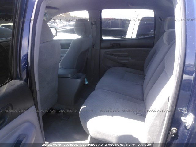 3TMJU62N08M061538 - 2008 TOYOTA TACOMA DOUBLE CAB PRERUNNER BLUE photo 8