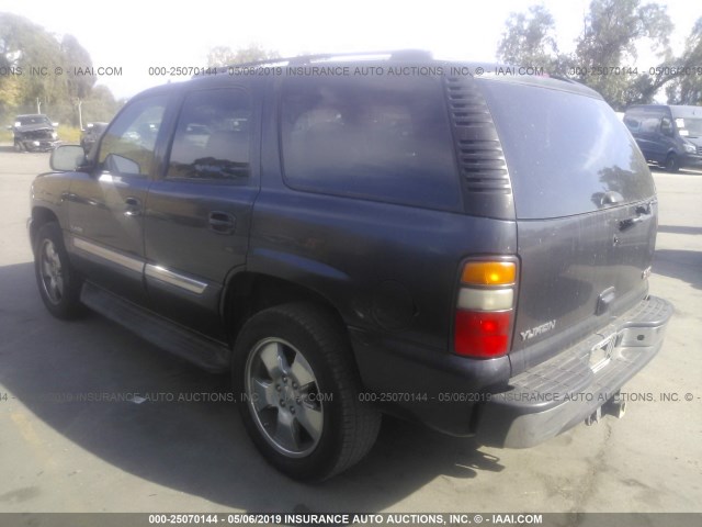 1GKEC13T66R122119 - 2006 GMC YUKON BLACK photo 3