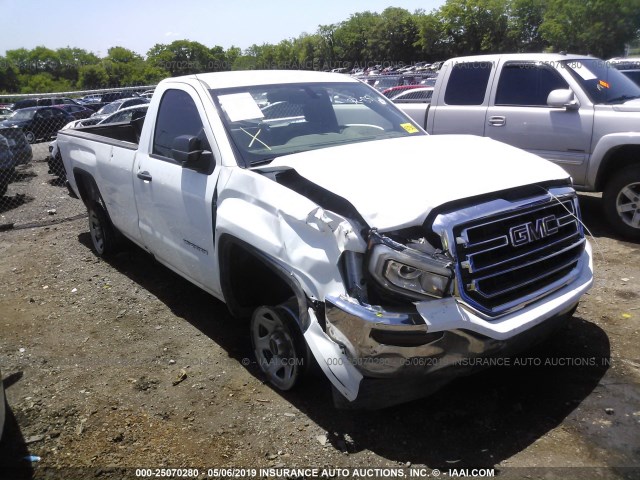 1GTN1LEC1JZ249296 - 2018 GMC SIERRA C1500 WHITE photo 1