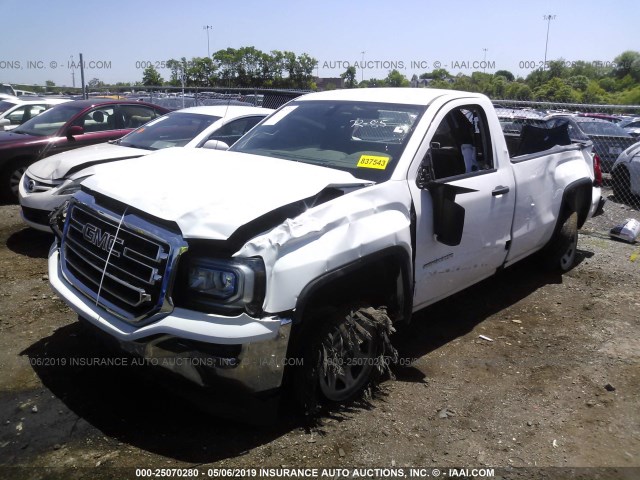 1GTN1LEC1JZ249296 - 2018 GMC SIERRA C1500 WHITE photo 2