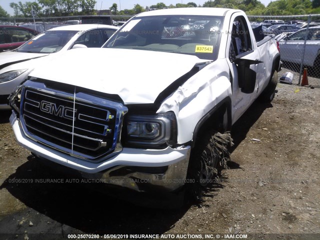 1GTN1LEC1JZ249296 - 2018 GMC SIERRA C1500 WHITE photo 6