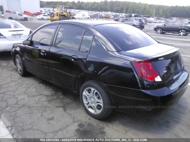 1G8AJ52F65Z115070 - 2005 SATURN ION LEVEL 2 BLACK photo 3